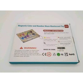 Magnetic Color and Number Maze - Montessori Fine Motor Skills Toys
