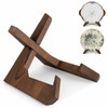 ANBOXIT Bowl Stands for Display, 6.5 Inch Plate Holder, Wooden