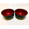 JapanStyle Japanese Donburi Round Rice Bowl Dia.14.8×7.4cm 96g [Black x
