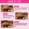 Eyebrow Pencil, Waterproof 2-in-1 Dual-Ended 3D Microblading Eyebrow Pencil with