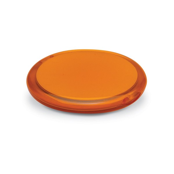 eBuyGB Cosmetic Double Sided Magnifying Compact Vanity Make Up Mirror, Orange, Pocket Sized