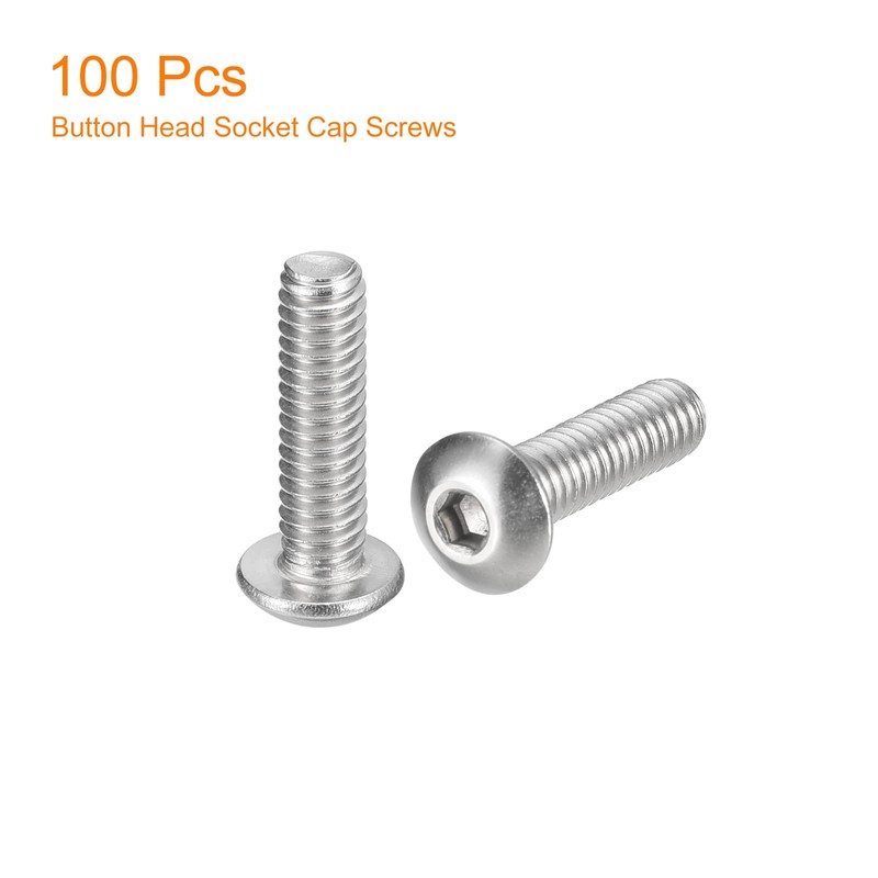QUARKZMAN #8-32x5/8" Switch Head Socket Cap Screws 100pcs 304 Stainless