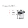 4mm ER11 Collet, 1 Pcs Spring Collet for CNC Engraving