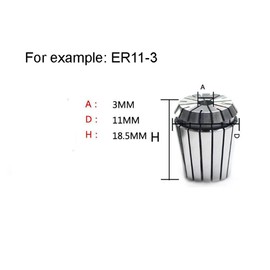 4mm ER11 Collet, 1 Pcs Spring Collet for CNC Engraving Milling Lathe Chuck Tool, 0.008 Accuracy