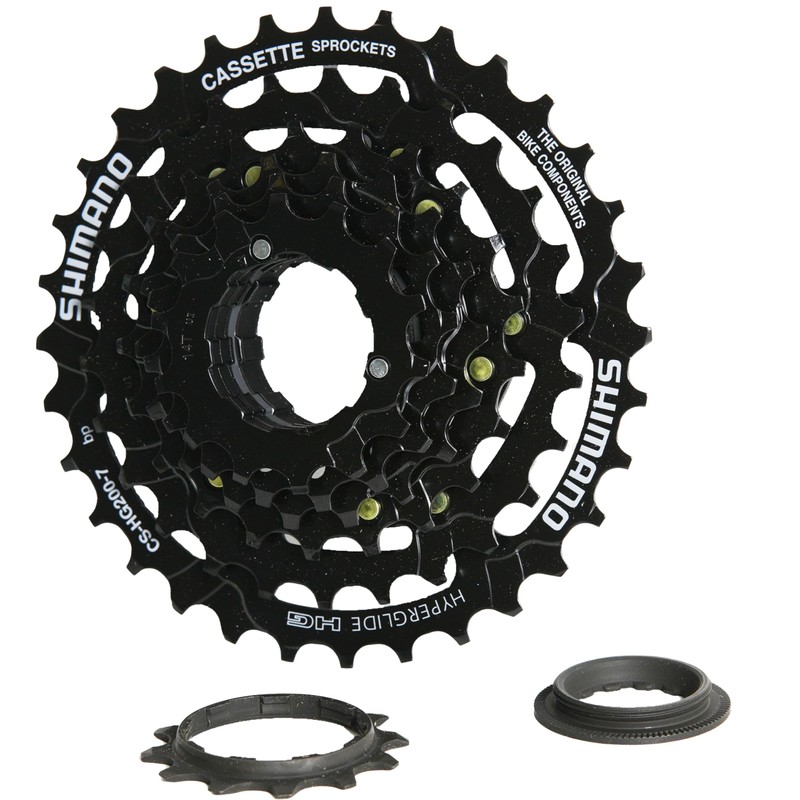 MSZweirad Shimano Bicycle Cassette 7-Speed CS-HG200 Selectable 12-28 | 12-32