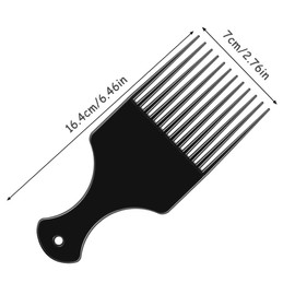 YUTOU Pack of 2 Afro Hair Comb Straight Hair Pick Comb Plastic Wide Tooth Hair Pick Comb Natural Curls Curling Comb Hairdresser Styling Tool for Thick, Curly, Long Hair for Men and Women