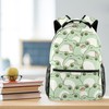 JAVENPROEQT Durable Backpack for Middle Student, Cute Frog Seamless Pattern