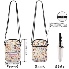 WCGXKO Recreation Therapist Graduation Gift RT Gift Recreational Therapist Survival Kit Crossbody Bag (Recreational Cr CA)