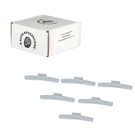 Q-AutoAccessories P style (steel wheels) 2.00oz, Wheel Balancing Clip on, Hammer on Wheel Weights, coated (lead free) (25 pcs/box) (Q-AA-CO200P-25)