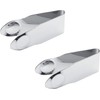 2PCS Silver Stainless Steel Strawberry Huller Fruit Stem Remover Home