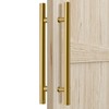 LVYIHAN 48 inch Round Stainless Steel Door Pull Push Handle