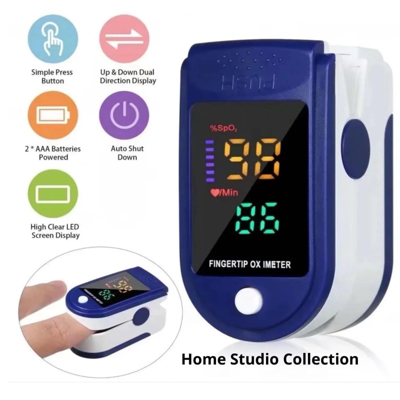 Finger Tip Pulse Oximeter LED Blood Glucose Meter For Hospital