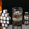 4Pcs Stainless Steel Ice Cubes Reuseable Polishing Beverage Chilling Stones