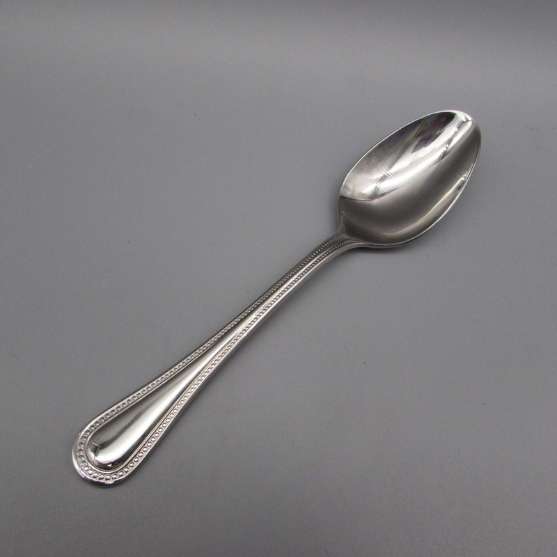 Wallace Continental Bead 18/10 Stainless Steel Teaspoon (Set of Twelve)