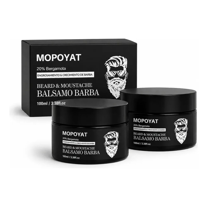 Kit 2 Unidades Balsamo Para Crecer La Barba Al 20%