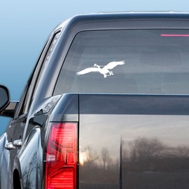 Express Yourself Products Canadian Gliding Goose (Black - Image Facing as Shown - Large) Decal Sticker - Waterfowl Collection