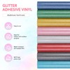 8Pcs Glitter Heat Transfer Vinyl: 12" x 10inch(30x25cm) Iron on