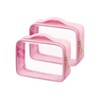 L LULUJAY Clear Cosmetic Bags 3pack Makeup Toiletry Bag with