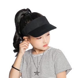 AIDIER Kinder Visor Cap Sonnenhut 4-10 Jahre Jungen Mädchen Sonnenschutz Sonnenvisier Kind Running Visor Golf Tennis Kappe mit Sonnenblende Schirmmütze Baseball Kappe Baseballmütze Strand Sommerhut