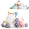 MorisMos Unicorn Cuddly Toy XXL with 4 Babies in the