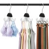 3 Pack Metal 8 Hook Bra Tank Top Hanger, Space
