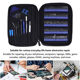 Juego de destornilladores multifuncionales de 120 pulgadas Kit de herramientas domésticas con mango plateado para teléfonos celulares, computadoras y portátiles