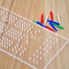 UPTTHOW Acrylic Cribbage Board Templates Kit with 12Pcs Pegs, Classic