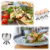 NOELAMOUR Egg Stand Egg Cup Egg Stand Stainless Steel Boiled