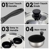 MARSKITOP Egg Poacher Pan Nonstick 2 Eggs, Poached Egg Cooker