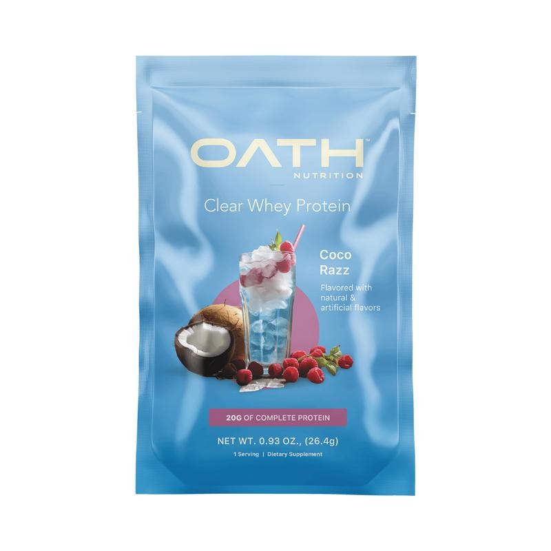 Clear Whey Protein Powder - Singles Serving Samples:_Icy Blue Razz