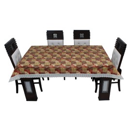 Dream CARETM Designer Waterproof Dining Table Cover 4 Seater 52x76 inches, Multicolor