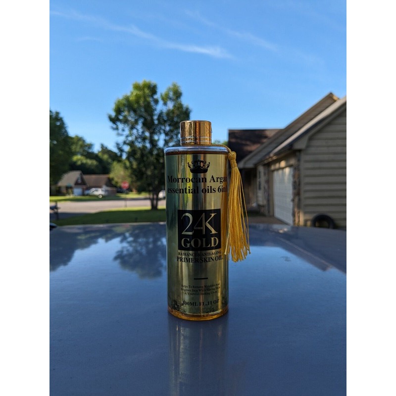 Essential Morrocan Argan Essential Oils 6 In 1 24k Gold