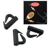 LUORNG 50PCS 13mm Clevis Spinner Snap Fishing Tackle U-Clip Swivel