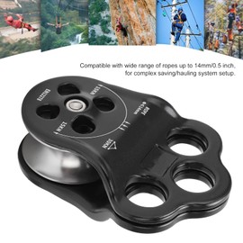 Climber Pulley, Wide Rope 30KN Hitch Climber Pulley for Climbing Outdoor Rigging