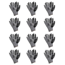TK Gloves RAVEN/Assembly Gloves/Size 11, 12 Pairs/Grey/Assembly Gloves/Gloves Work Gloves/Intended for Precision Work/Require Accuracy