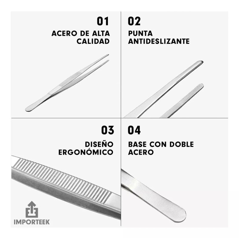 Importeek 2pz Pinzas Precision Chef Emplatar Decoracion Cocteleria