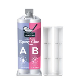 DINGSEN Golf Club Epoxy - 2.1oz Long Cure Golf Shaft Repair - Waterproof & Extra Strength - Golf Epoxy Glue for All Golf Shafts, Golf Heads, Drivers, Putters, and Irons，Tailored for The Golf Industry