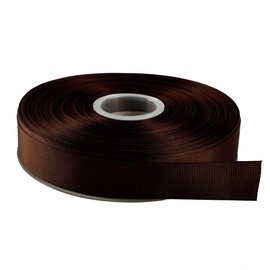 ITIsparkle 1" Inch Grosgrain Ribbon 50 Yards-Roll Set for Gift Wrapping Scrap Books Party Favor Hair Braids Hair Bow Baby Shower Decoration Floral Arrangement Craft Supplies, Brown Ribbon