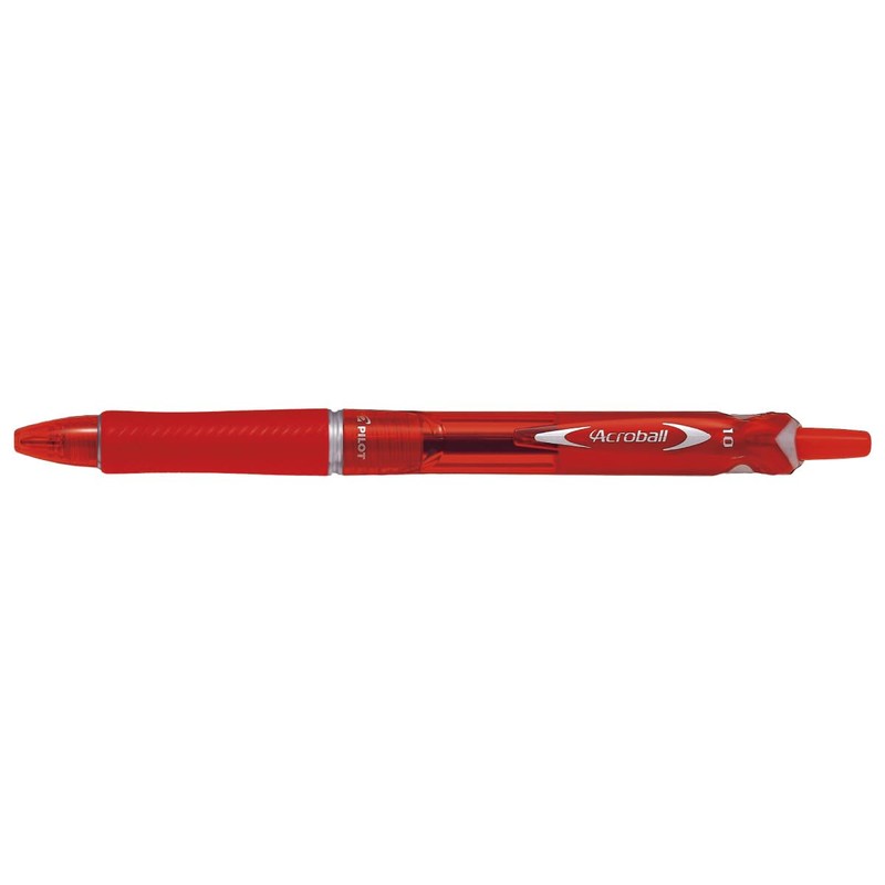 Pilot BAB150M10RR Oil Based Ballpoint Pens, Acroball 150, 1.0, Red,