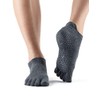 Toesox FT Low Rise Yoga Grip Socks, Charcoal Grey, S