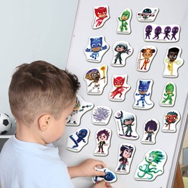 PJ Masks Toy magdum World of Heroes - 22 Large Magnets Children for Magnetic Board - Fridge Magnets Children - Fridge Magnets - Magnetic Toy Children - Magnetic Games for Children from 3 Years