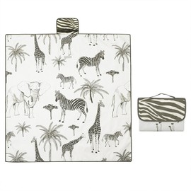 Zjyufy 2 in 1 Splash Mat for Under Highchair, 51 Mess Mat, Play Mat, Waterproof Non- Slip Floor Protector for High Chair, Arts, Crafts, Play