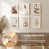 50Pcs Z Shape Corner Bracket Picture Frame Clips, Iron Canvas