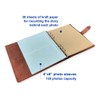 Genuine Leather Photo Album 4"x6" 120 Pockets with 30 Sheets