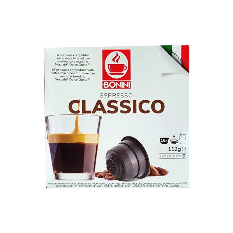 Bonini Coffee Pods, Dolce Gusto Compatible Coffee Pods/Capsules. 3 Pack
