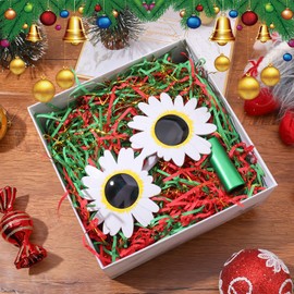 Meng Jiaran Glitter Shredded Tissue Paper for Hampers 200g Shredded Tissue Paper for Gift Boxes Wrapping, Tissue Filling Packaging Filler for Christmas Birthdays, Red Green Mix Gold