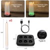 GenSwin Rechargeable Flameless Taper Candles with Charging Base Remote