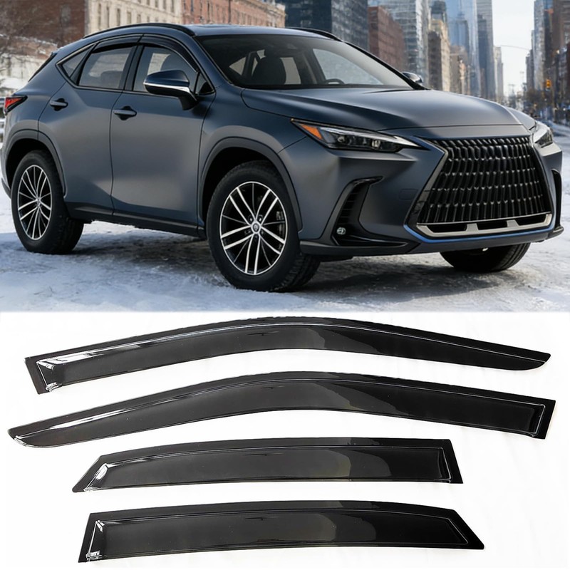TONOYTIM Tape-On Window Visors for 2023-2026 Lexus RX350 RX350h RX500h