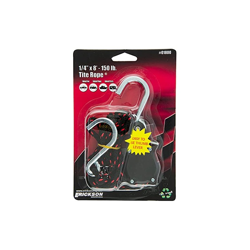 Erickson Ratchet Fastening Cable 8' - 150 lbs