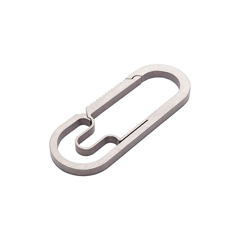 PR-OBLONGCARA Carabiner Titanium Alloy Oval Key Chain Key Holder Military,